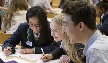 Students in group work