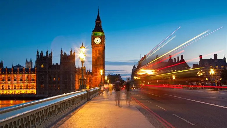 Houses of Parliament at dusk