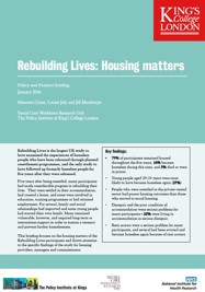 Housing Matters (Rebuilding Lives policy and practice briefing)