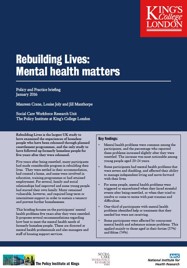 Mental health matters - Policy and Practice Briefing from the Rebuilding Lives study