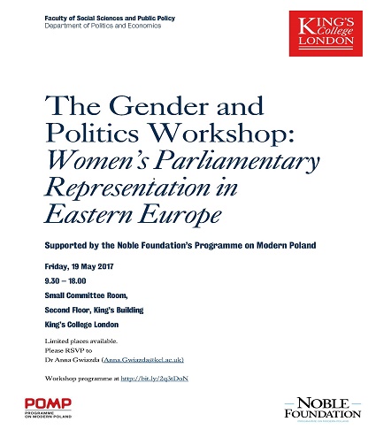 Women's Parliamentary Representation in Eastern Europe Poster