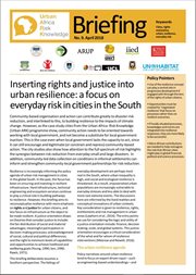 Inserting human rights and justic into urban resilience