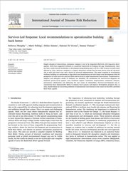 Survivor Led Response
