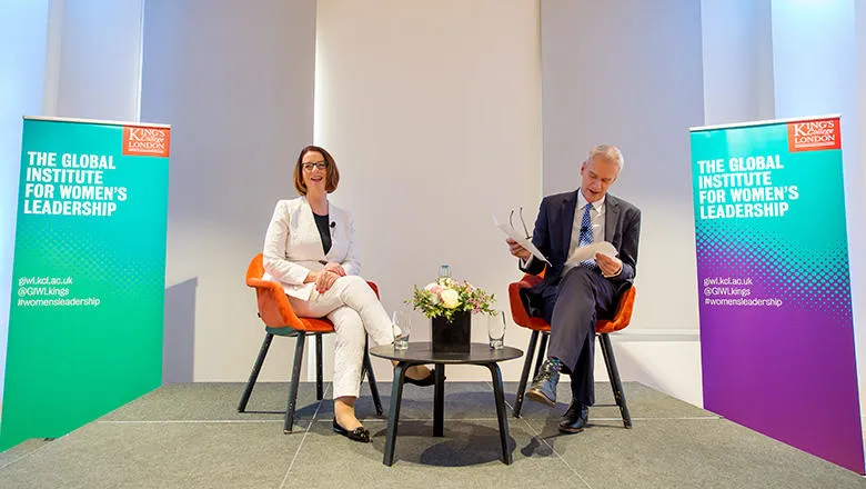 Julia Gillard and Stephen Sackur