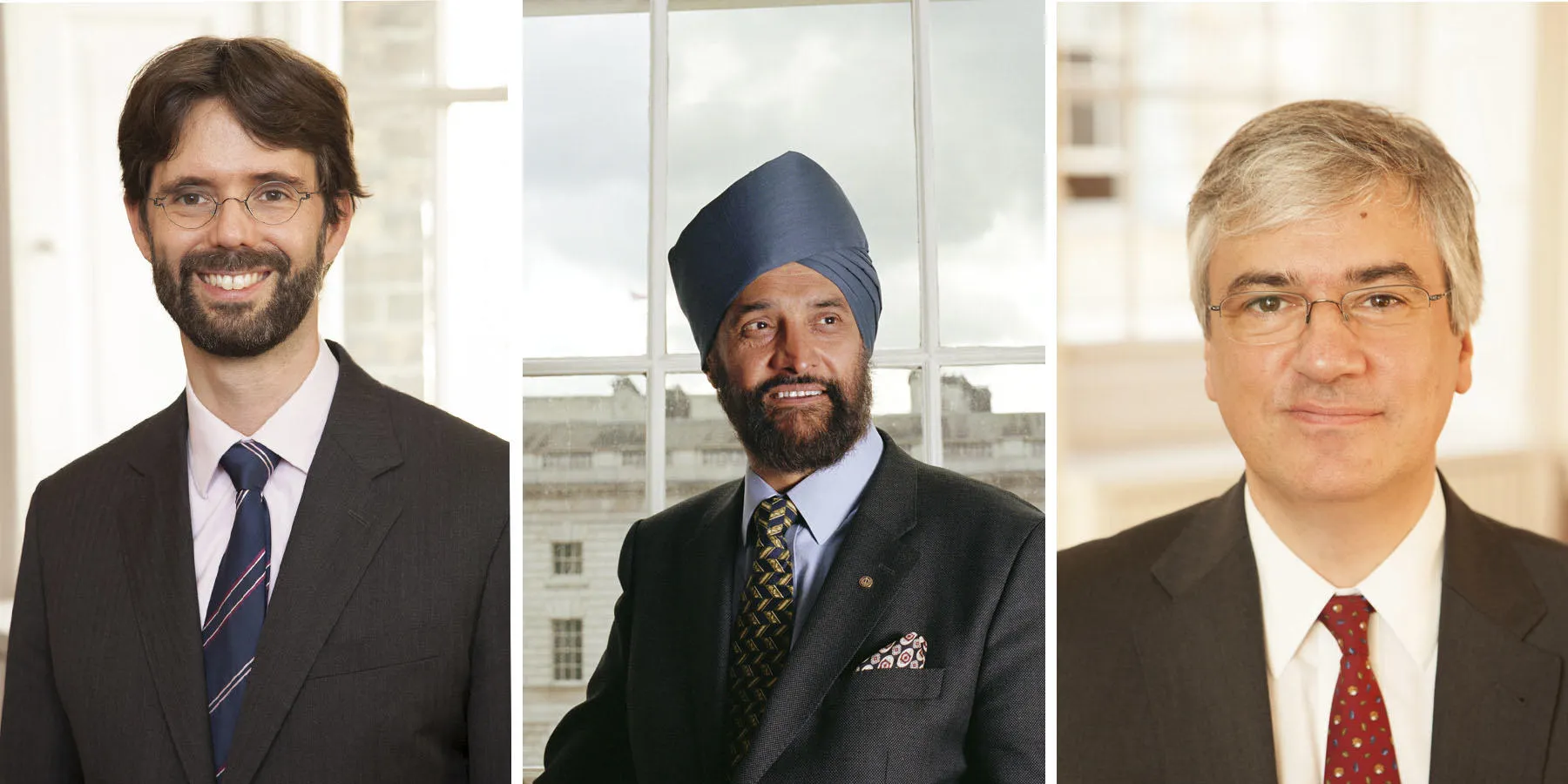 (L to R) Dr Holger Hestermeyer, Prof. Satvinder Juss & Prof. Takis Tridimis.