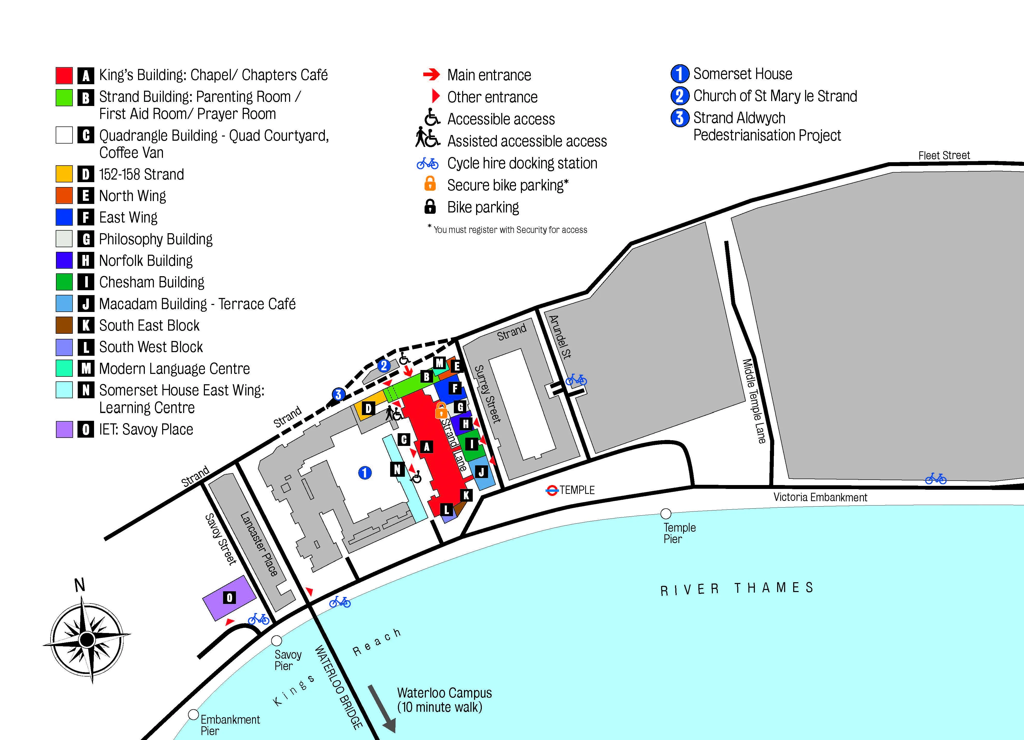 Campus map see Accessible link for more