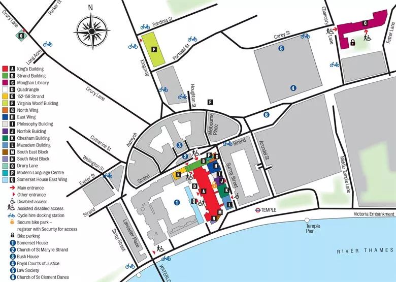 Strand Campus map