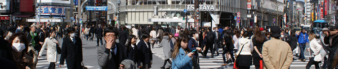 Traffic crossing in Tokyo