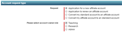 Account request type1