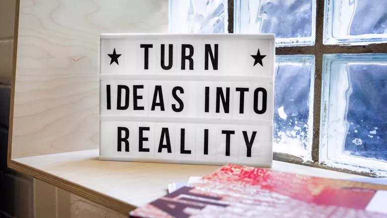 Turn Ideas into Reality lightbox