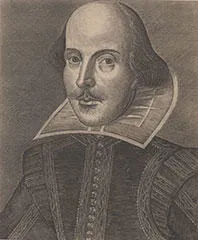 Portrait of William Shakespeare. From Israel Gollancz. The book of homage, 1916