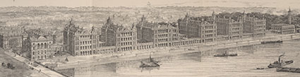 View of St. Thomas's Hospital, London. Henry Curey, Transcript of a paper ..., 1871