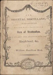 Title page of The Oriental Miscellany (Calcutta, 1789).