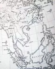 Part of the route of Marco Polo, from Marco Polo. 'The travels of Marco Polo, a Venetian, in the thirteenth century (London, 1818).