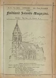 Cover page of The Falkland Islands Magazine featuring Christ Church Cathedral.