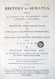 Title page of William Marsden's 'History of Sumatra' (London, 1784).