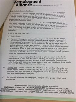Employment Alliance leaflet