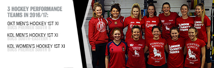 Image of KCLHC - one of three university hockey teams selected as performance teams in 2016/17