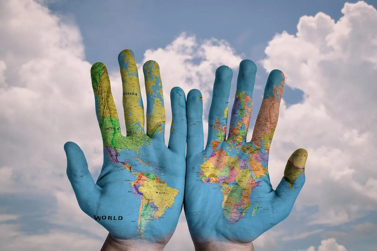 World hands
