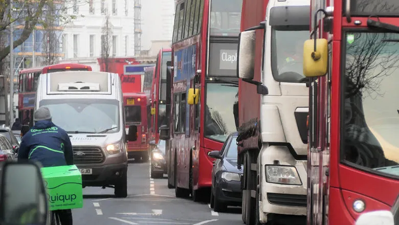 Traffic in central London