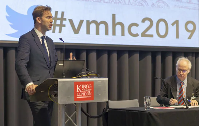 Tobias Ellwood gives opening address at VMHC2019