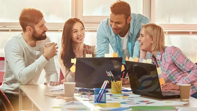 A group of young entrepreneurs.