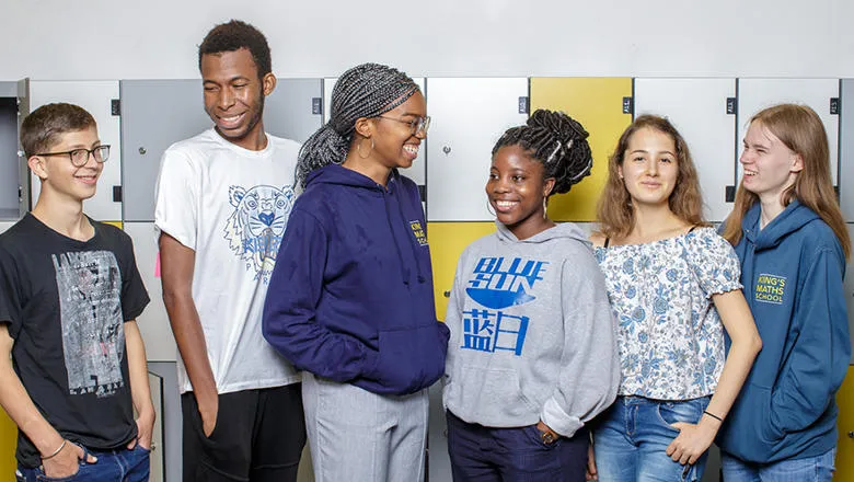 Students at King’s College London Mathematics School