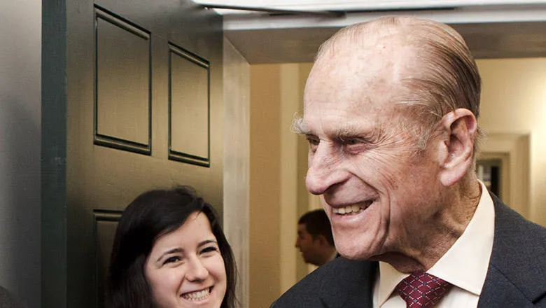 Prince Philip at the opening of Somerset House East Wing in 2012.