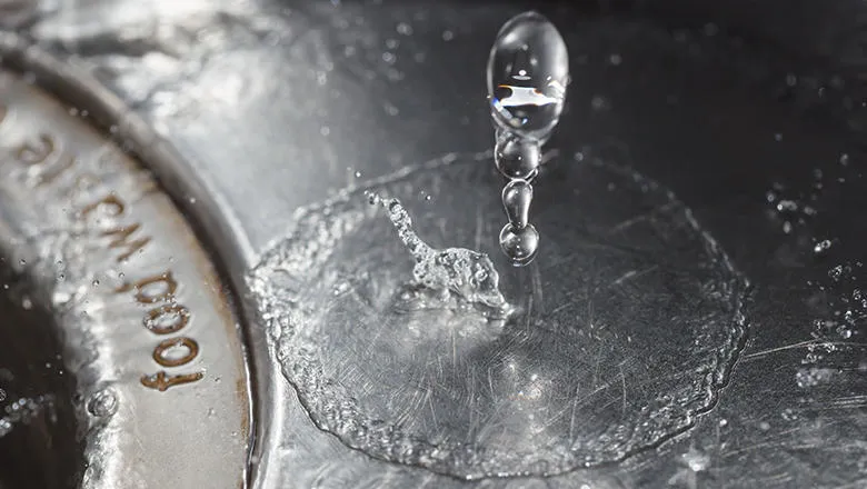 water in sink