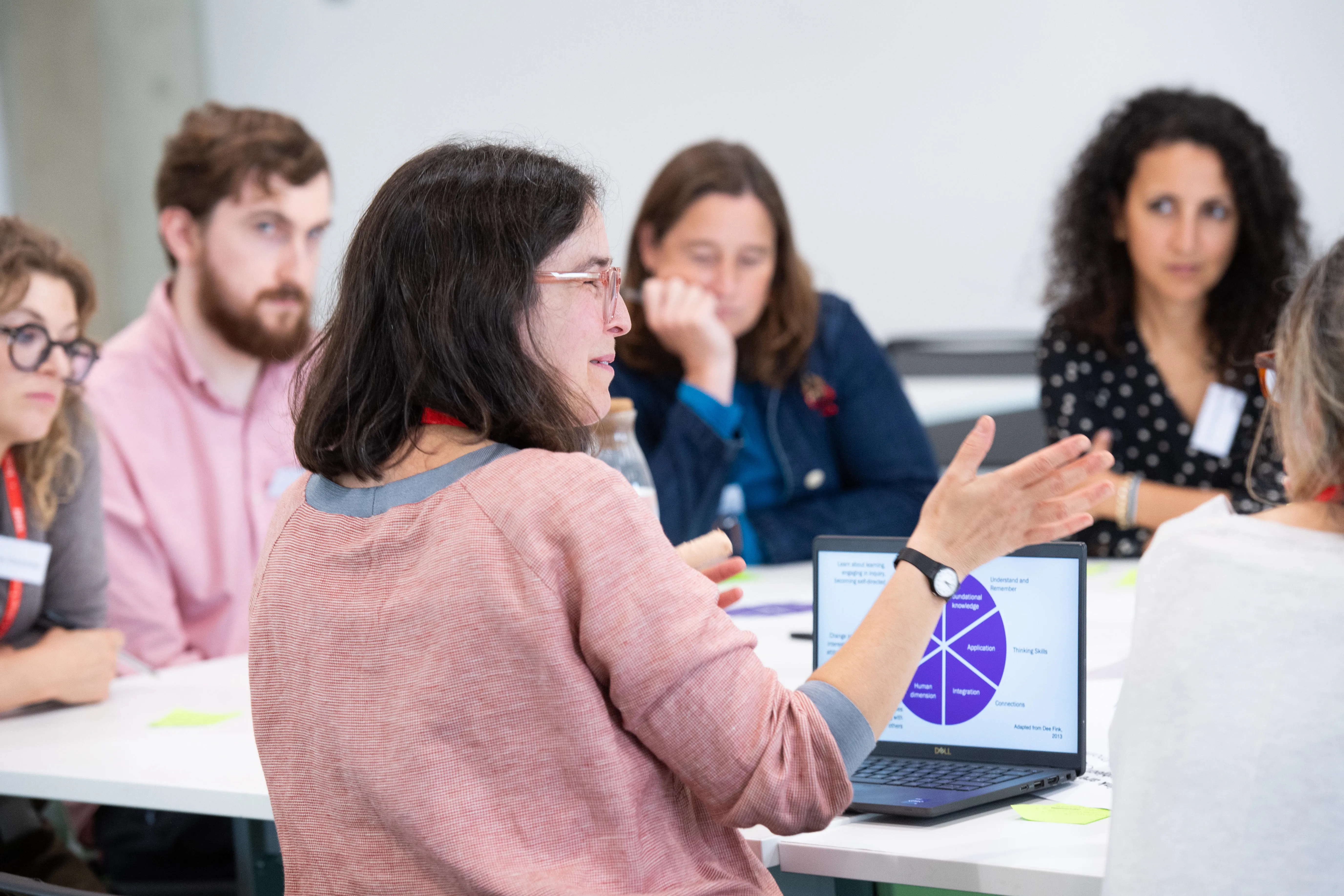 A King's Academy colleague hosting a workshop.