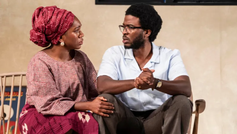Cherrelle Skeete and Zackary Momoh in Beneatha’s Place at Young Vic. © Johan Persson