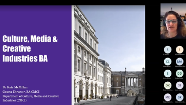 An introduction to the Culture, Media & Creative Industries BA