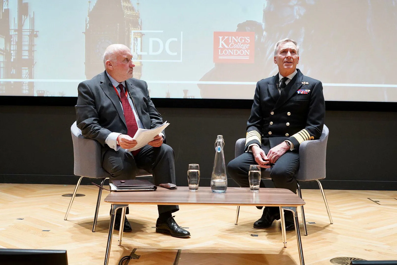 Professor John Gearson interviewing Admiral Sir Tony Radakin, Chief of the Defence Staff