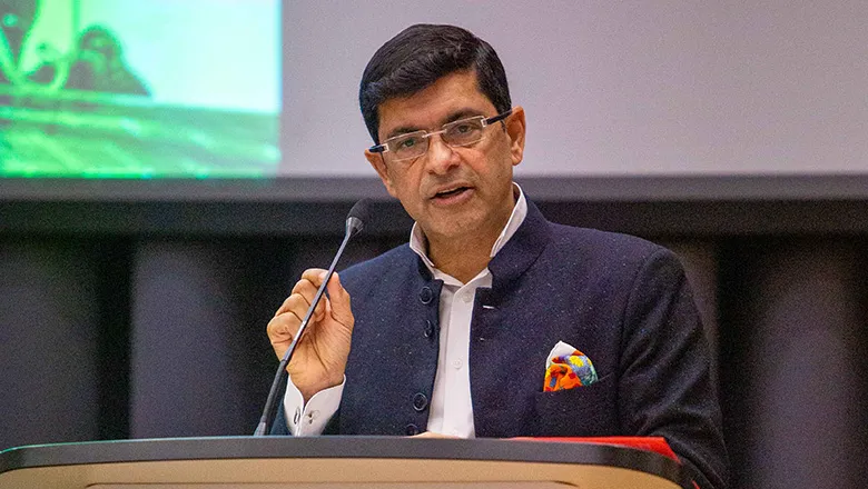 Professor Shitij Kapur speaking at the launch