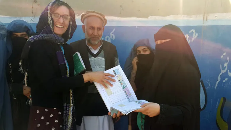 Professor Karen Edmond in Afghanistan