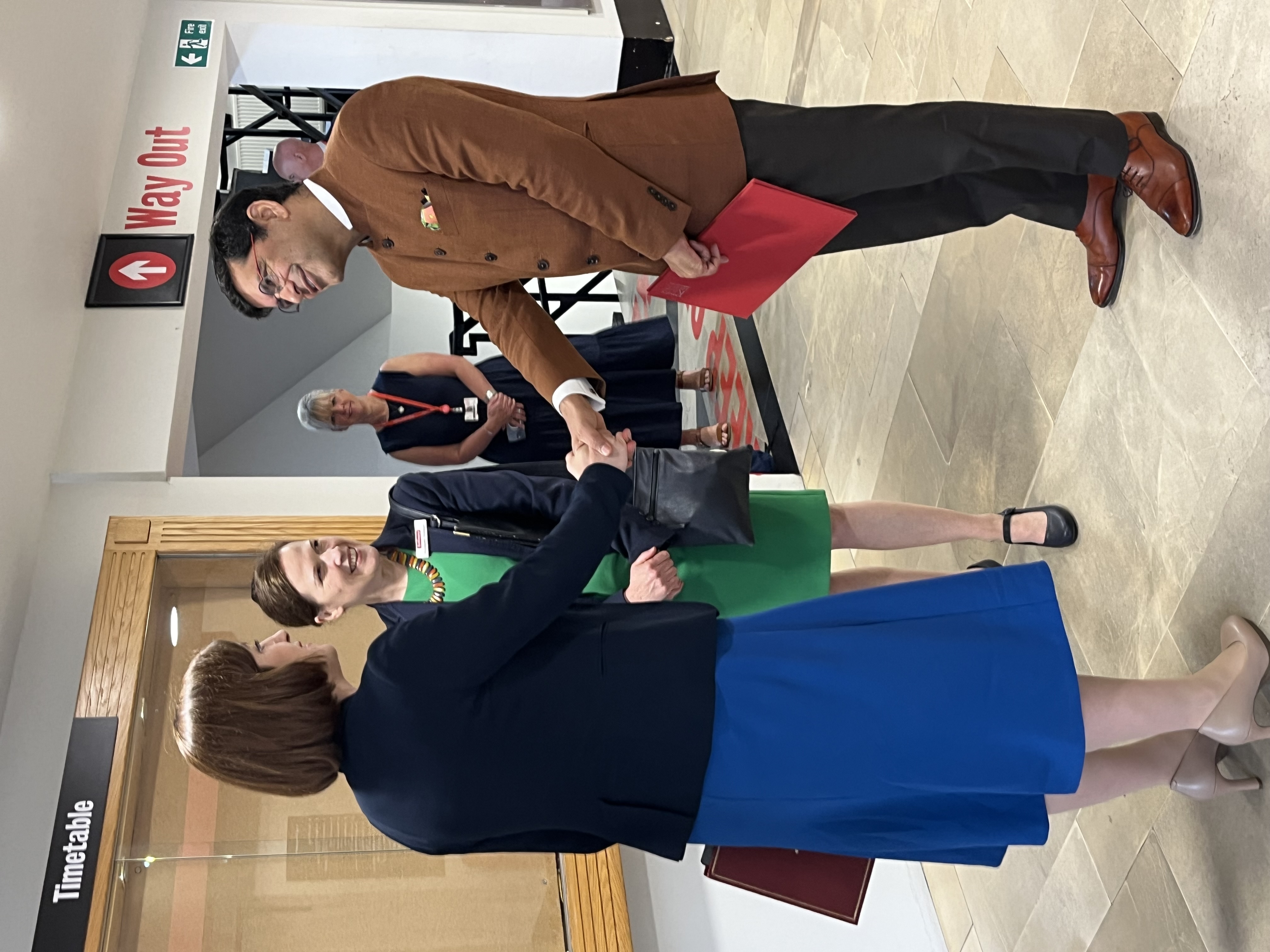 Vice-Chancellor & President Shitij Kapur meeting Education Secretary Bridget Phillipson