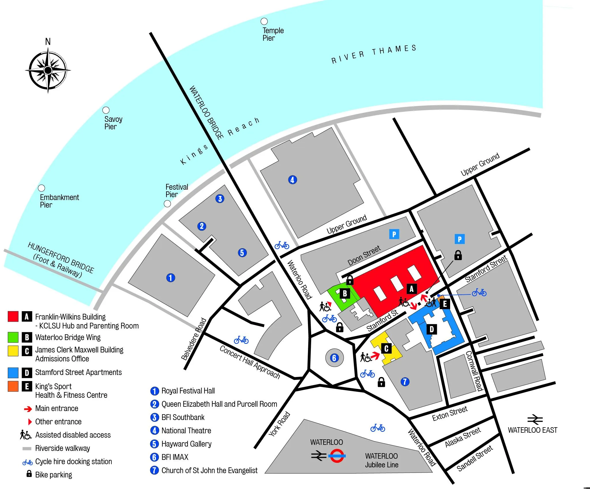 Map waterloo london Hotel in