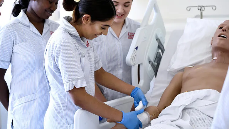 Nursing students at King's College London
