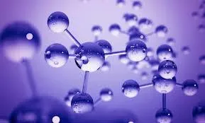 Purple molecule model