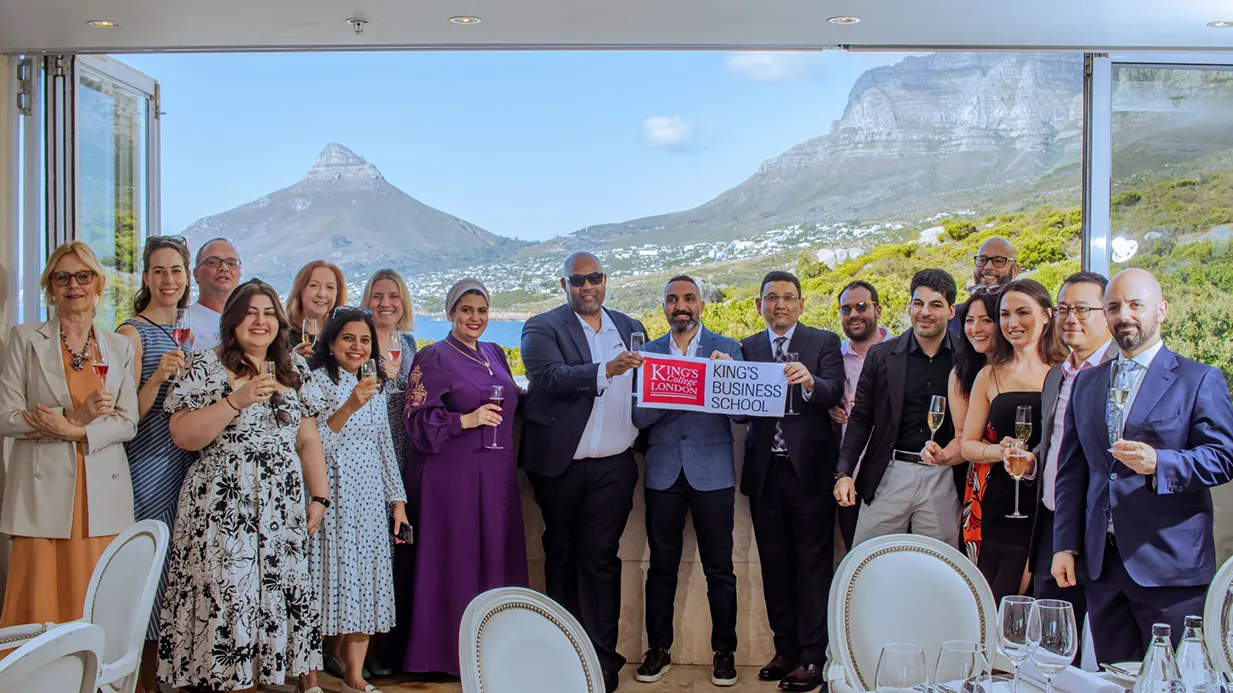 Jonathan with his EMBA peers in Cape Town, South Africa