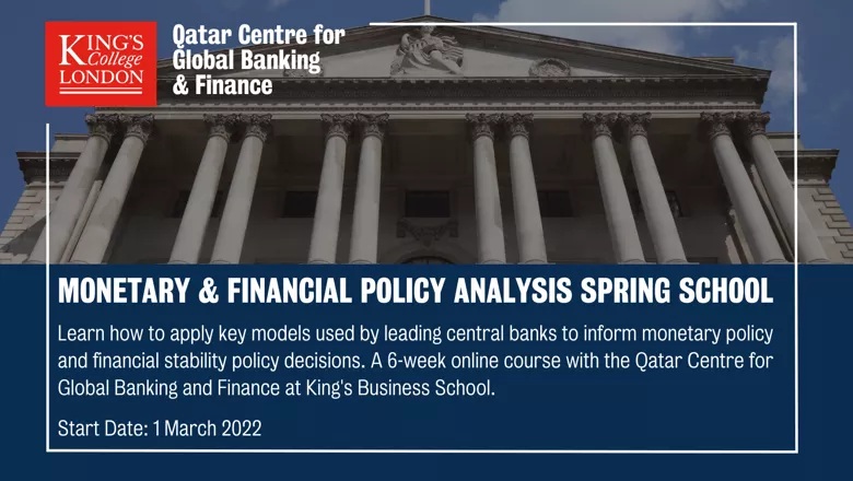 Monetary & Financial Policy Analysis spring school