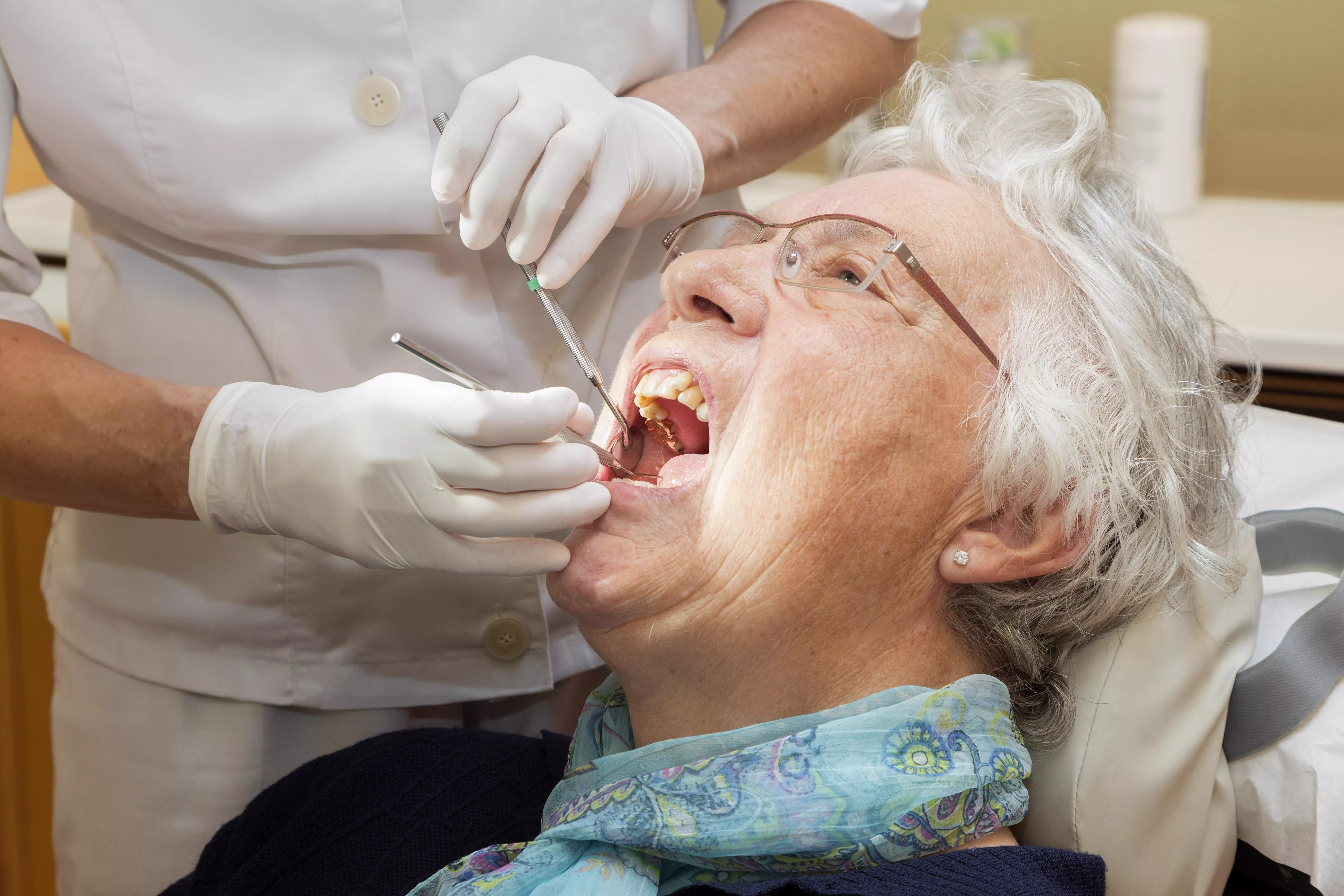 Dental elderly patient