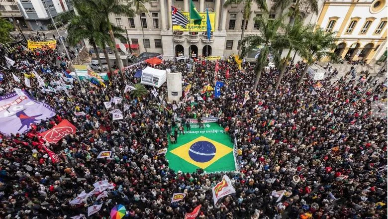 Brazil Mass Rally for Democracy