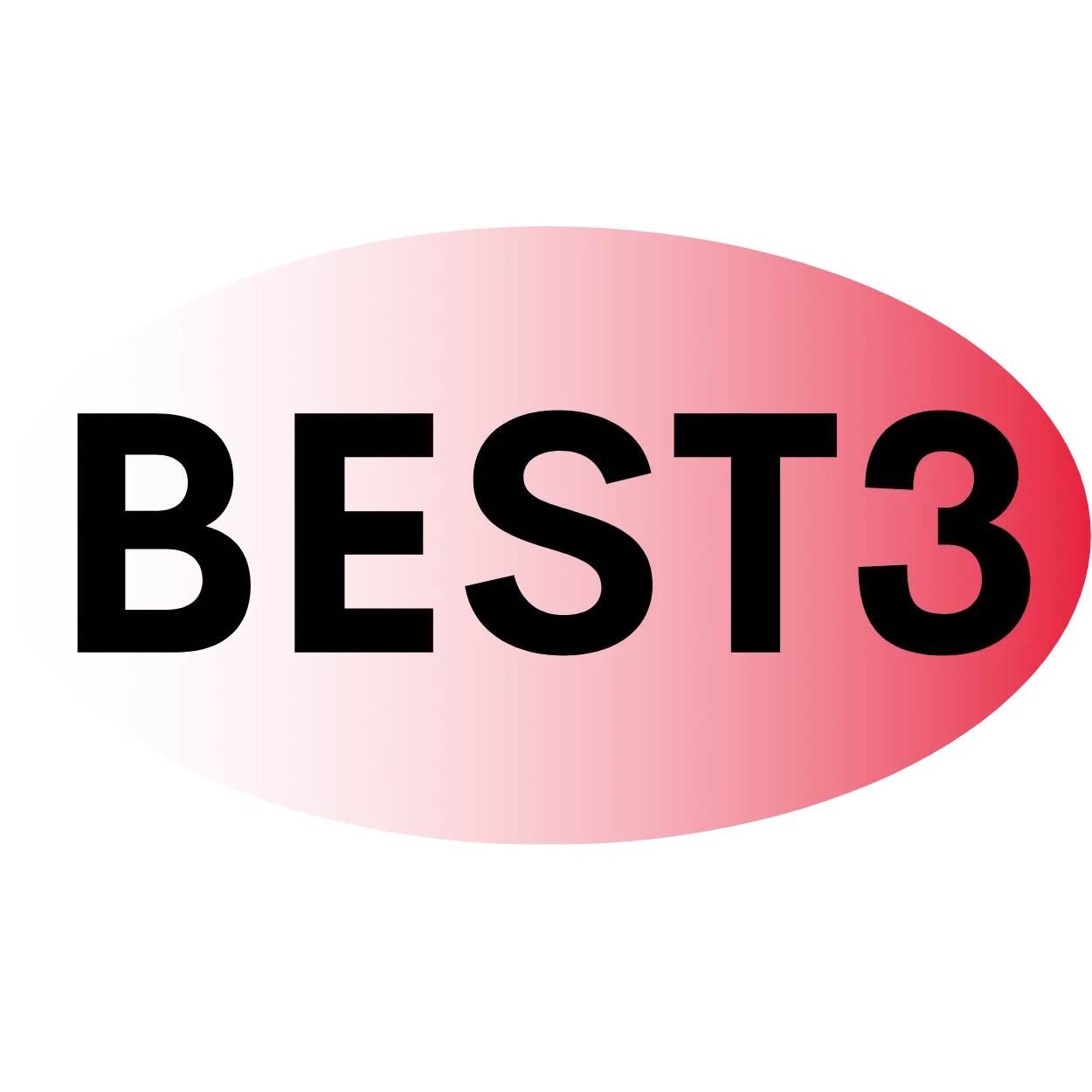 Logo for the BEST3 trial. The words best3 on red oval which gradually fades out from the left.