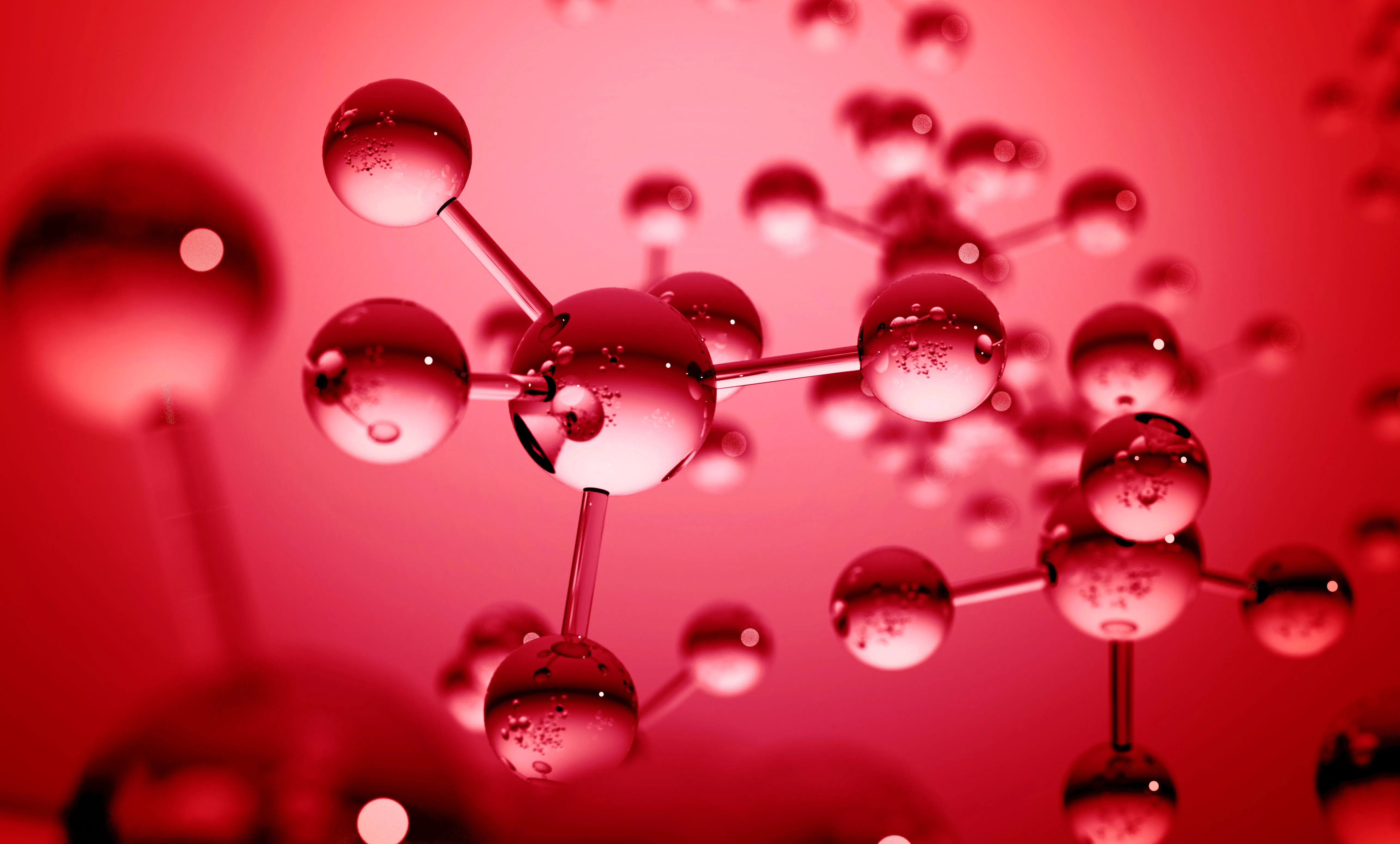 Red molecule model