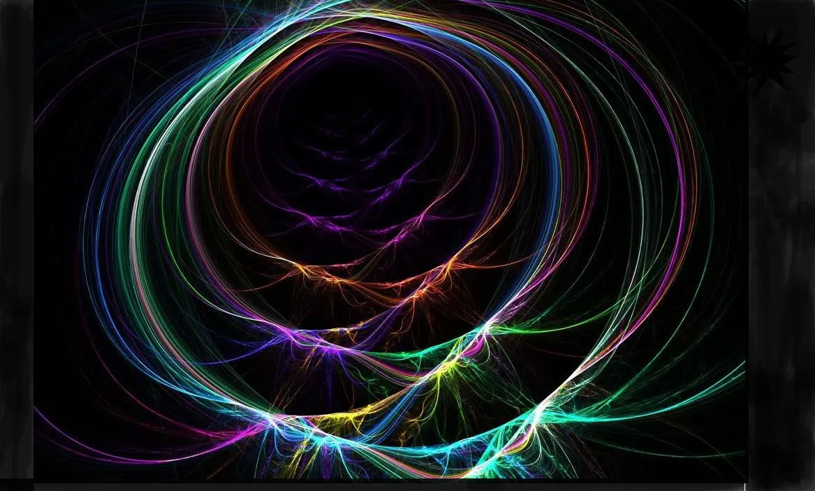 Electromagnetism graphic - coloured concentric circles