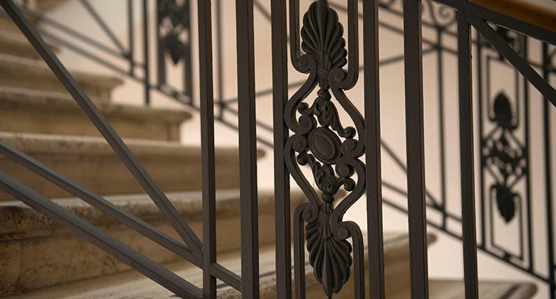 A photograph of an architectural feature at Bush House. Image by Nick Wood.