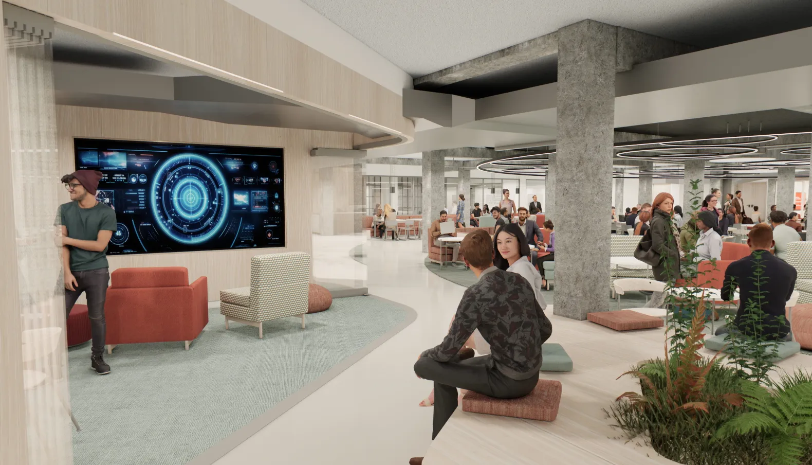 Screengrab from visualisation of Bush House South West Wing