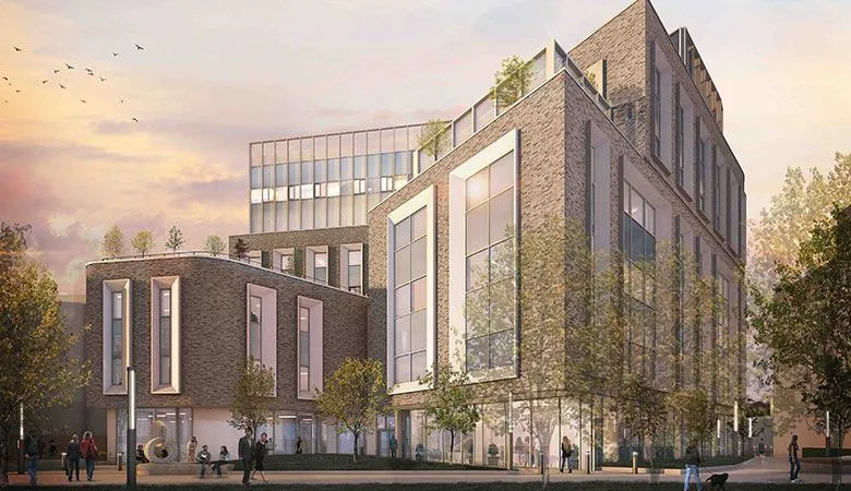 An artistic impression of the Pears-Maudsley building exterior.