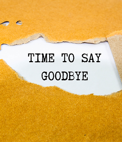 time to say goodbye
